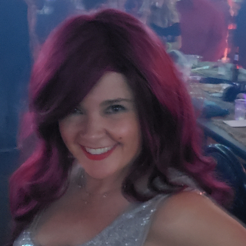 Red Amber Burgundy Synthetic Wig